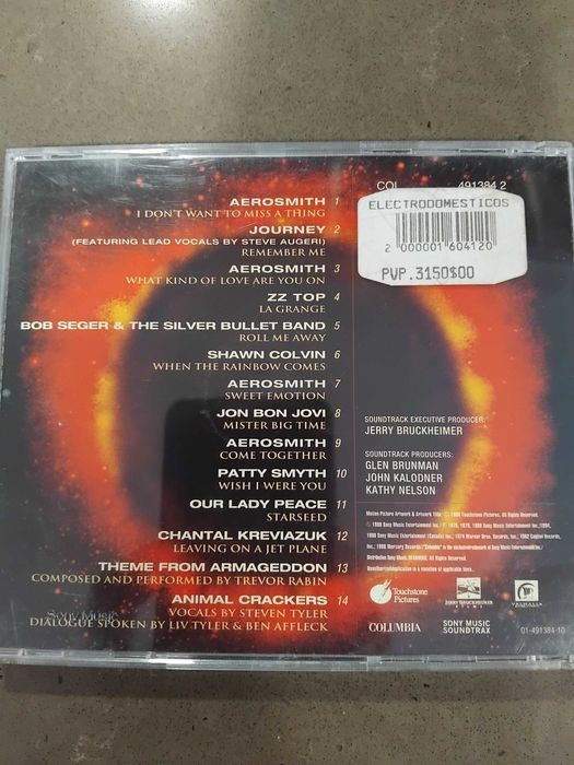 Cd da banda sonora Armageddon