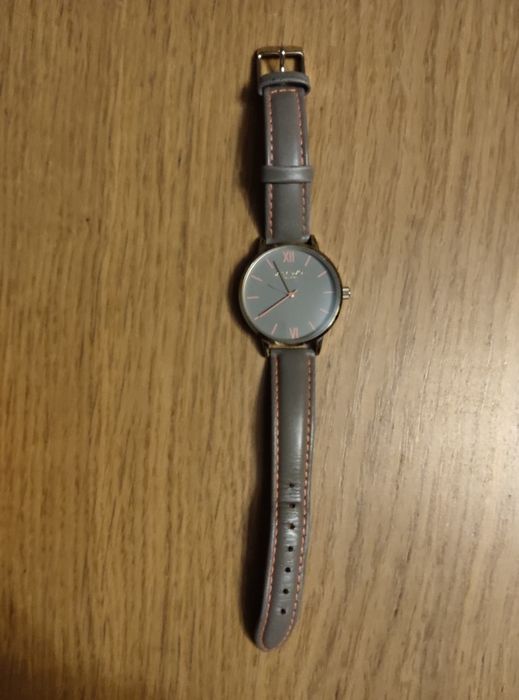 Olivia Burton OB16BD90 Zegarki Damskie Analogowe Pasek, Wodoszczelność: 10m, Kształt: Okrągły, Kolor tarczy: Szary