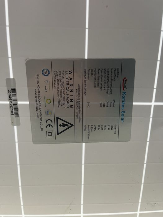 Сонячні панелі в квартиру  2шт 115w i 100w ,майже не користувались