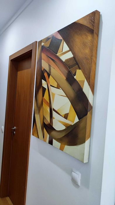 Tela pintada á mão 70x90cm