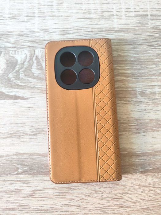 Capa carteira Xiaomi Redmi Note 14 Pro 5G castanha