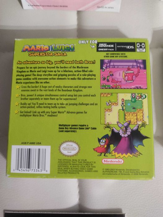 Mario & Luigi Superstar Saga Gameboy Advance completo
