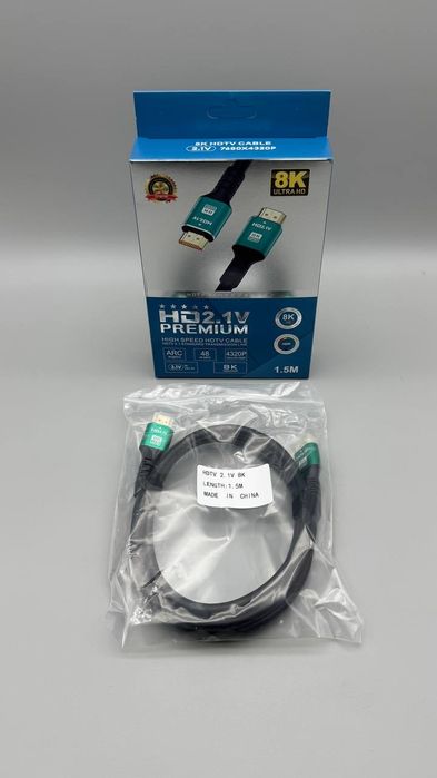 Кабель HDMI-HDMI Ver.2.1‼️1.5м 3.0м 3D 48Gbps 8K ULTRA HD 7680