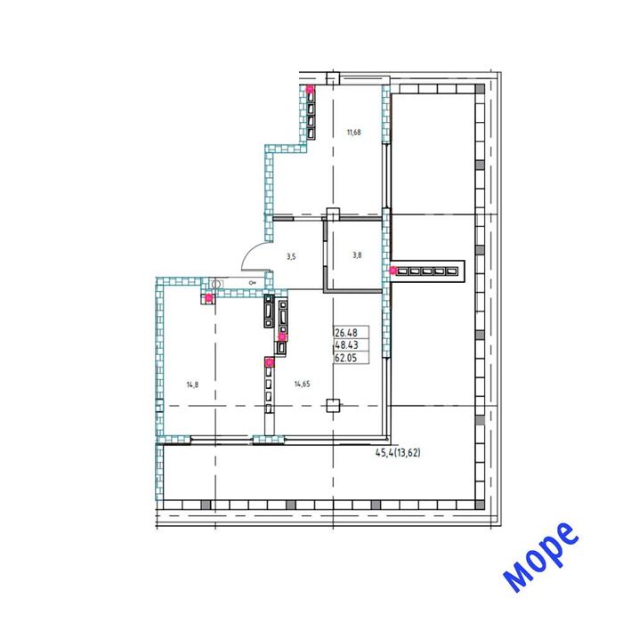 2-кімнатна квартира за адресою (площа 93,8 м²) - Atlanta.ua - фото 4