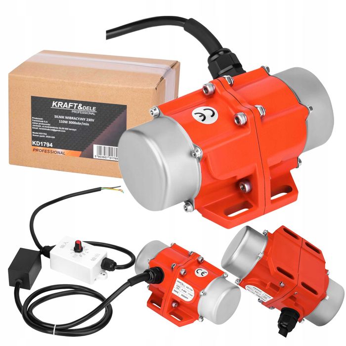 Silnik Wibracyjny 1Fazowy 110W 3000 Obrotów Solidny Jakość Sklep