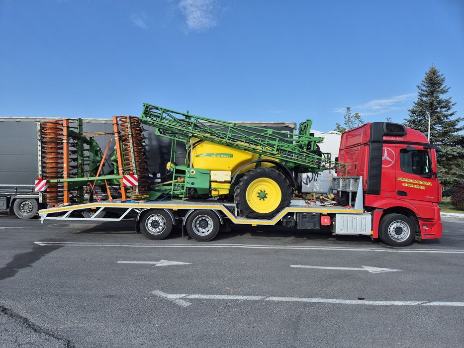 Pomoc drogowa transport maszyn rolniczych budowlanych 16t
