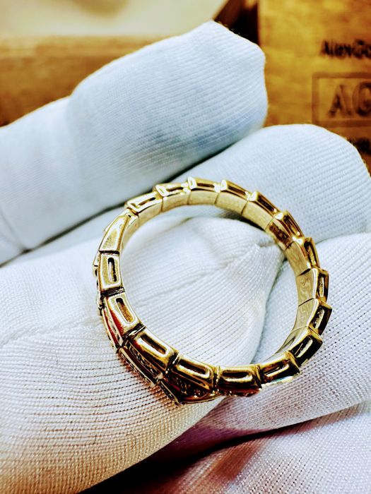 Золотое кольцо змея bvlgari 585 в наличии!