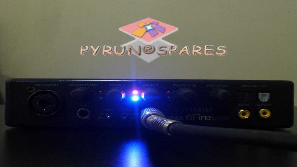 Terratec Placa Som 5.1 Profissional sistema USB Externa Estúdio 24 Bit