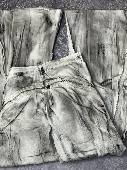 Rick Owens BANANA boot cut faded opium archive джинси сині джинсы