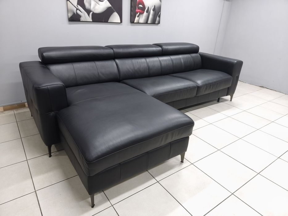 Шкіряний розкладний диван 290х170 см! Уголок, куточок меблі