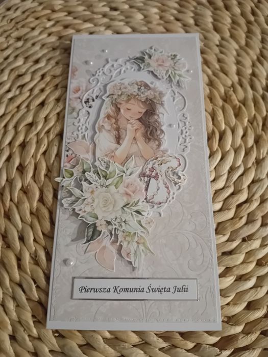 Kartka okolicznościowa Pierwsza Komunia Święta