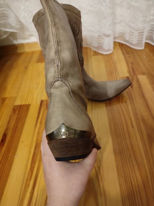 Чоботи козаки вінтажні Cavalli original Сапоги