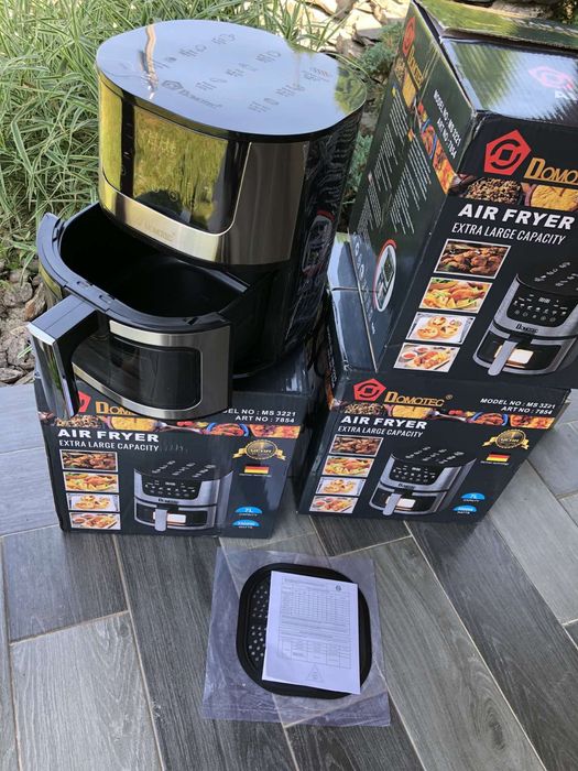 аерогриль аерофритюрница  мультипіч фритюрниця аерогріль Domotec 2тени