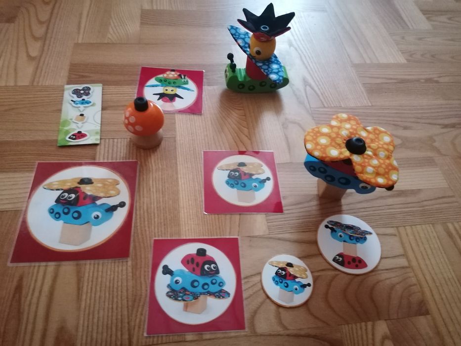 Układanka edukacyjna, zabawka drewniana