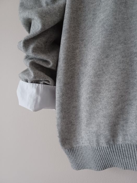 Bawełniany sweterek casual L szary minimalistyczny Peack Performance