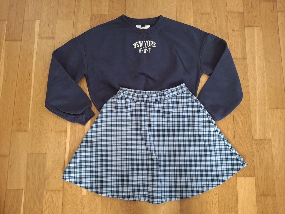 Bluza i spódniczka H&M rozm 140