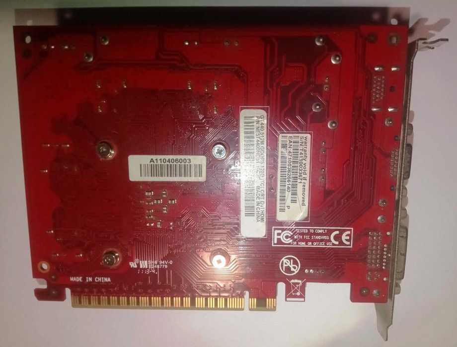 Видеокарта Nvidia GT440 512M GDDR5 128B CRT DVI HDMI