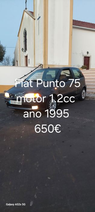 Fiat Punto 75 1.2i gasolina ano1995 Inspeção  4/2027 boa mecânica