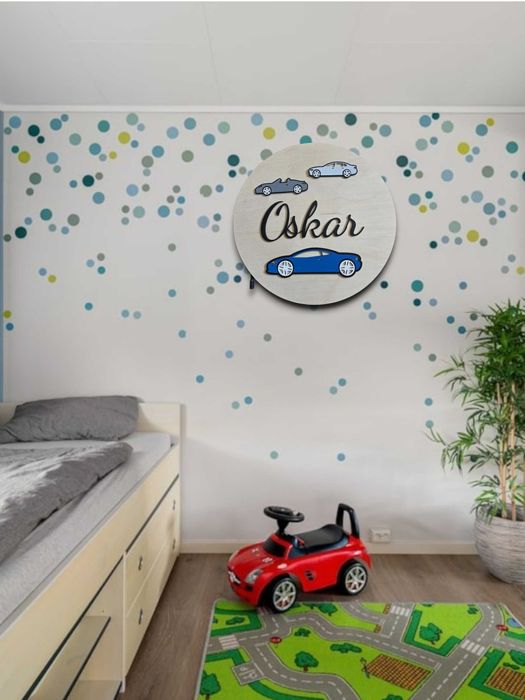 lampka nocna SZYBCY I WŚCIEKLI LED drewniana