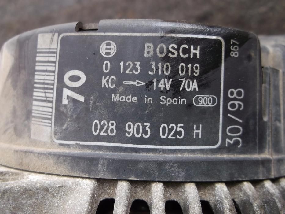 skoda FELICIA 99r 1.6 8v alternator bosch 70a