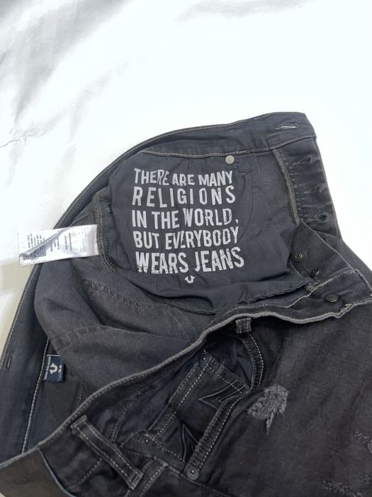 True Religion slim fit jeans size L drip opium trap rap archive code10 code80 2017 drill soundcloud purple brand dsquared2 emo goth