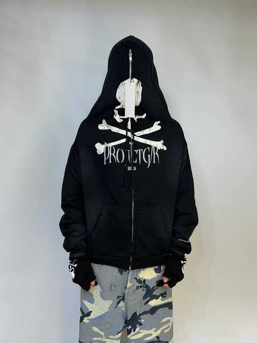Худі Project Grailz GR Mastermind zip up чорна зіпка зипка фулл кофта