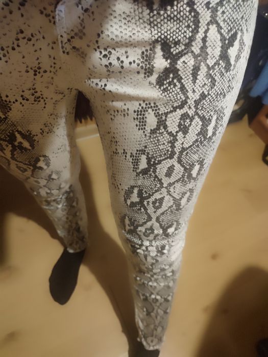 Spodnie wężowe Zara  jak nowe roz XS