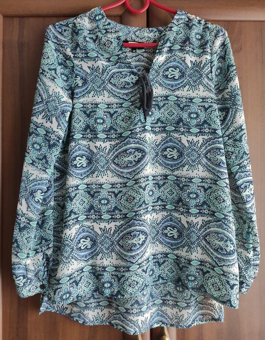 Turkusowa bluzka damska