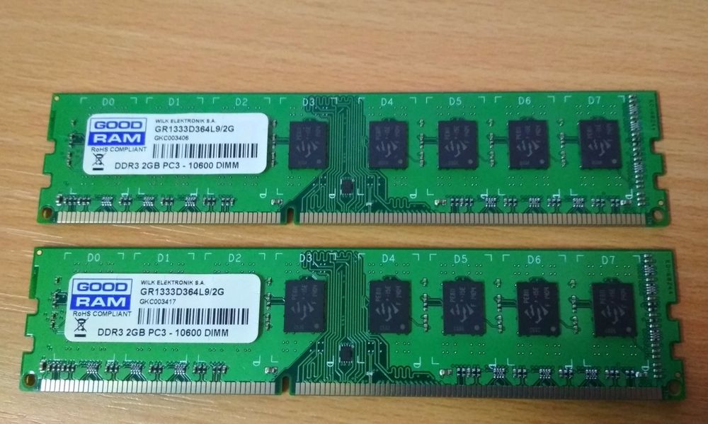 ОЗУ Оперативна пам'ять DDR2-DDR3 1,2,4 для ПК оновлено список 21 числа