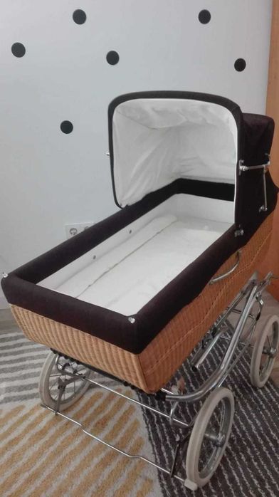 Berço/carrinho de bebé vintage / nórdico original dos anos 50