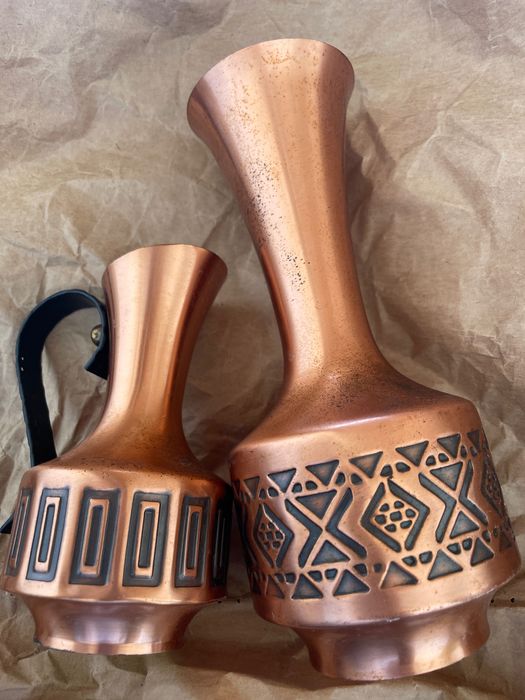 Jarras antigas alemãs em latão
