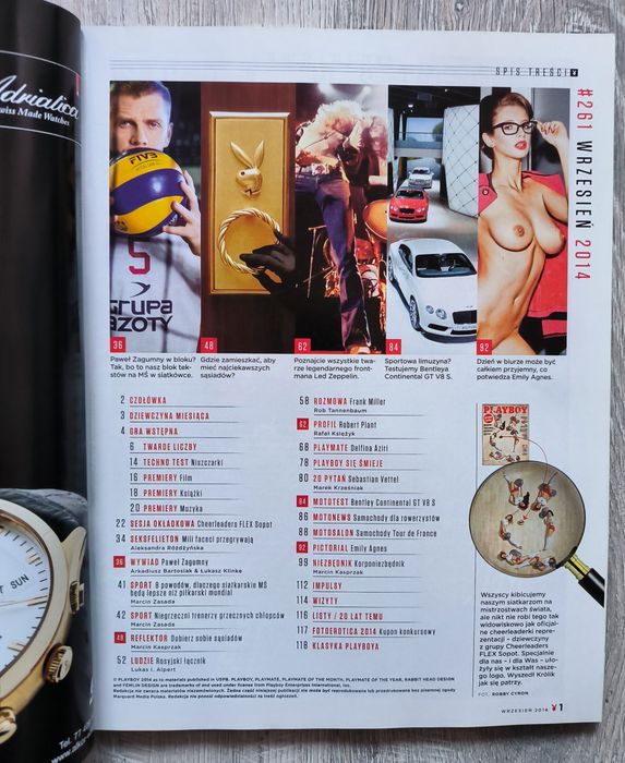 Playboy nr 261 wrzesień 2014 stan idealny