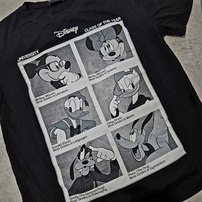 Zara Czarny tshirt Disney