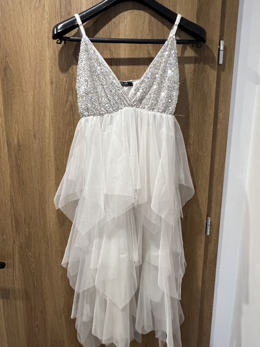 Zmyslowa elegancka cekiny sukienka