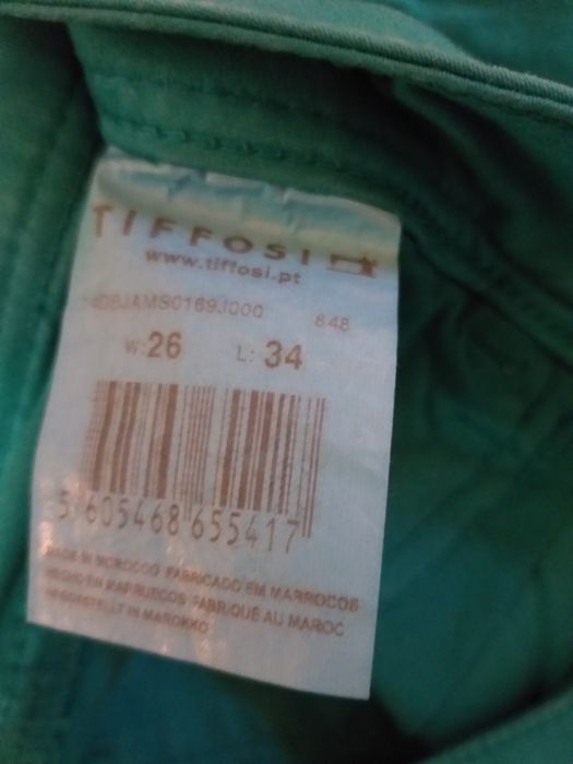 Calças de ganga verde da Tiffosi (por estrear)