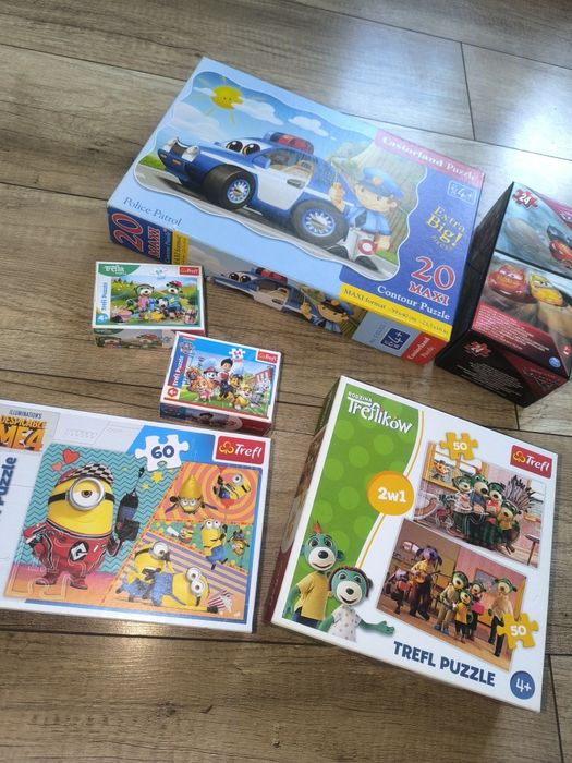 puzzle komplet 6 zestawów