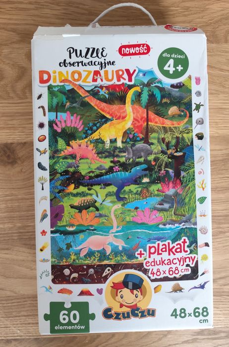Puzzle CzuCzu dinozaury 60 elementów