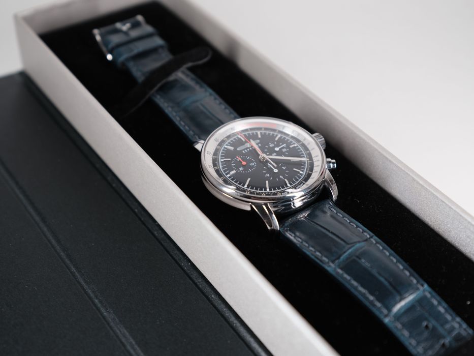 Zeppelin LZ 14 Marine Quartz Chronograph (42mm) Dark Blue Dial