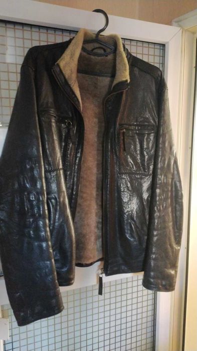 Maddox  leather fashion шкіряна куртка, кожний піджак с мехом