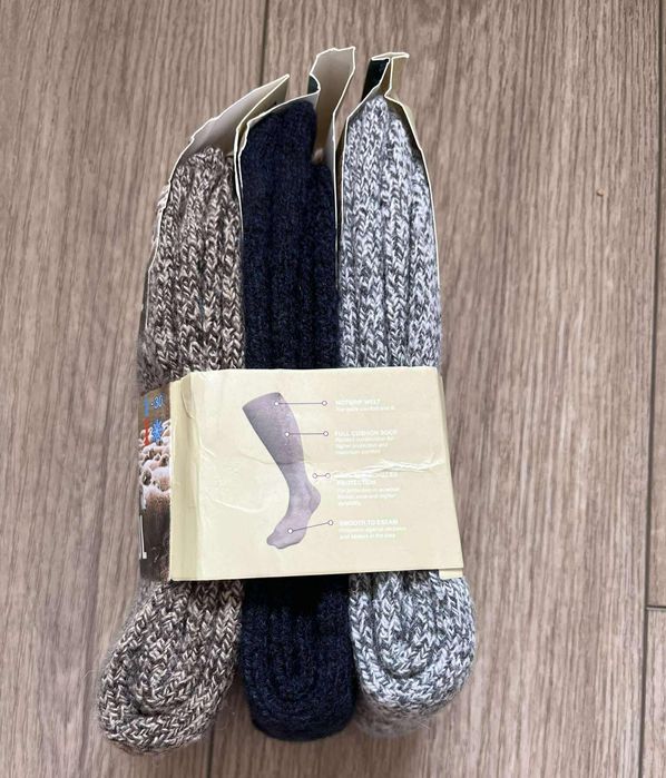 Skarpety męskie wełniane 3 pary.30 zł