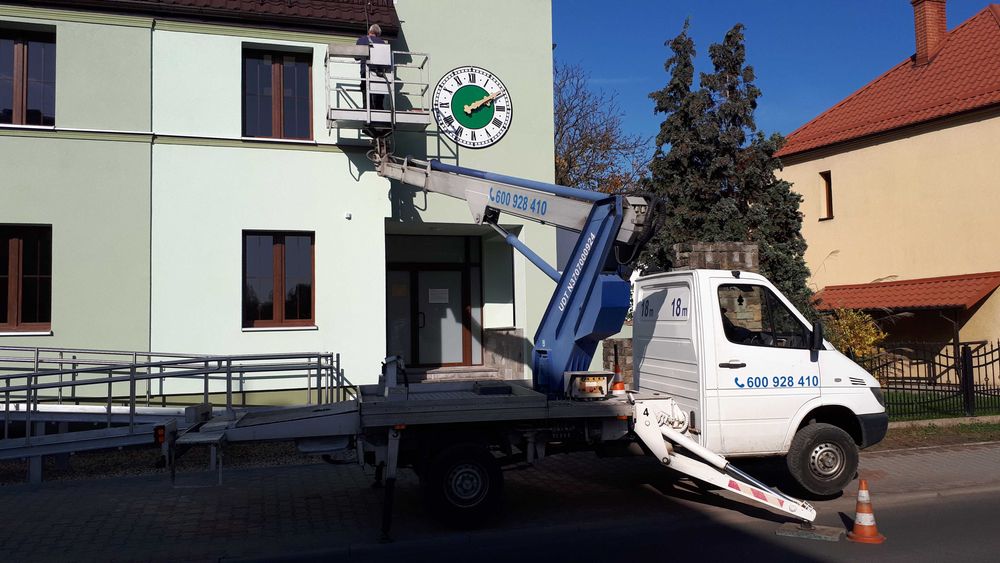 Podnośnik koszowy, zwyżka 18m - WYNAJEM, USŁUGI,  prace na wysokości