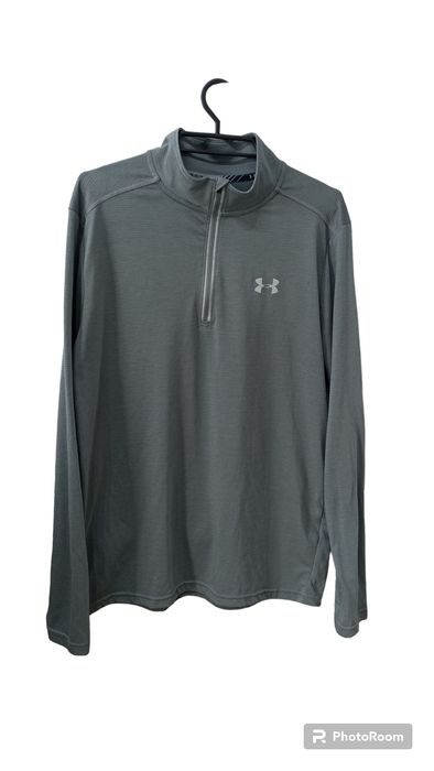 Koszulka z długim rękawem szara sportowa longsleeve Under Armour