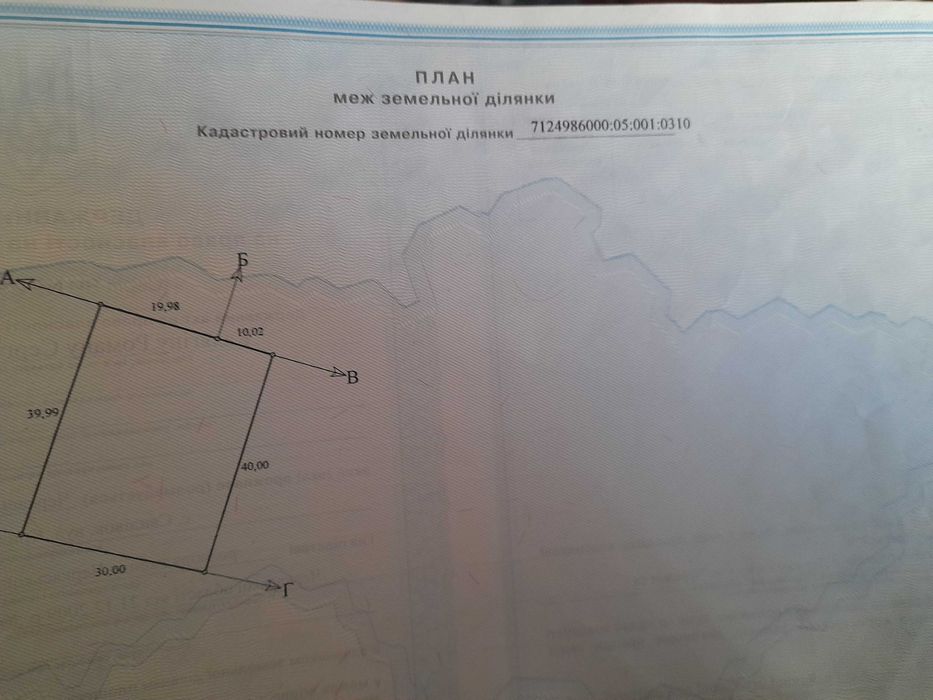 ТЕРМІНОВО продам земельну ділянку