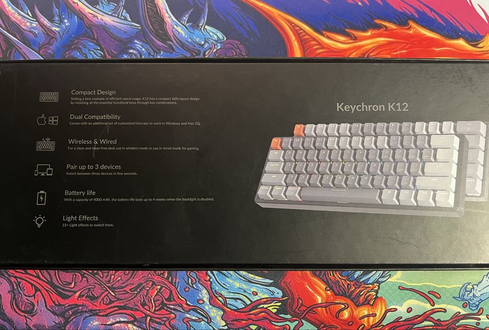Keychron K12 G3 60% механічна клавіатура Bluetooth  Wireless