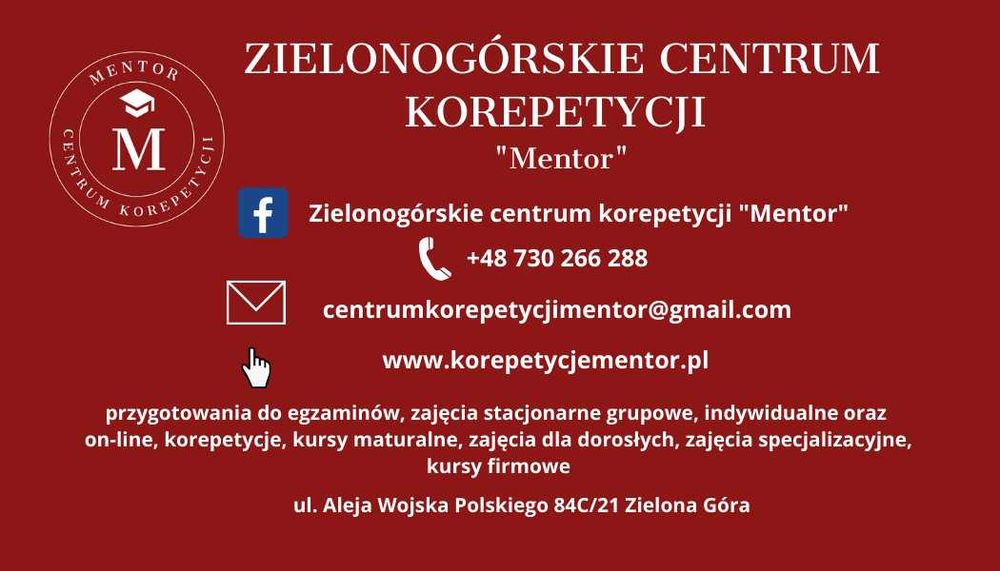 Zajęcia Indywidualne MATEMATYKA Matura / Egzamin 8-Klasisty ZCK