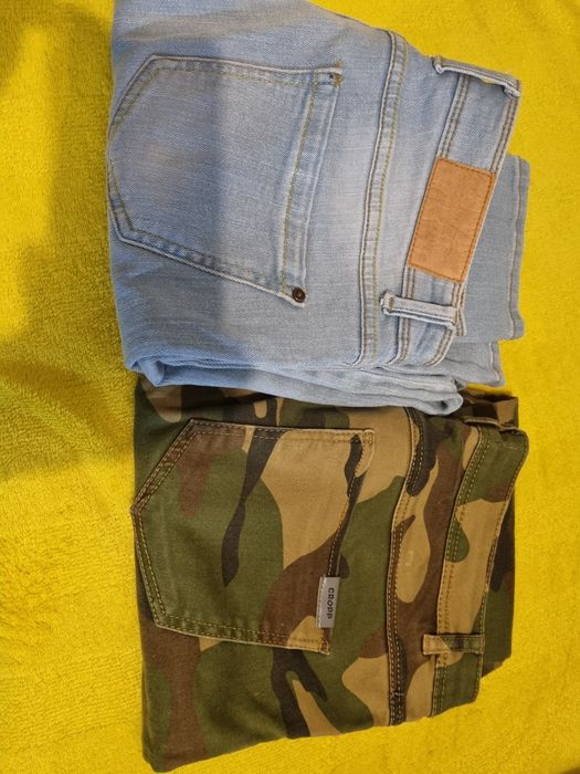 Spodnie skinny fit, jeansy, moro r. L