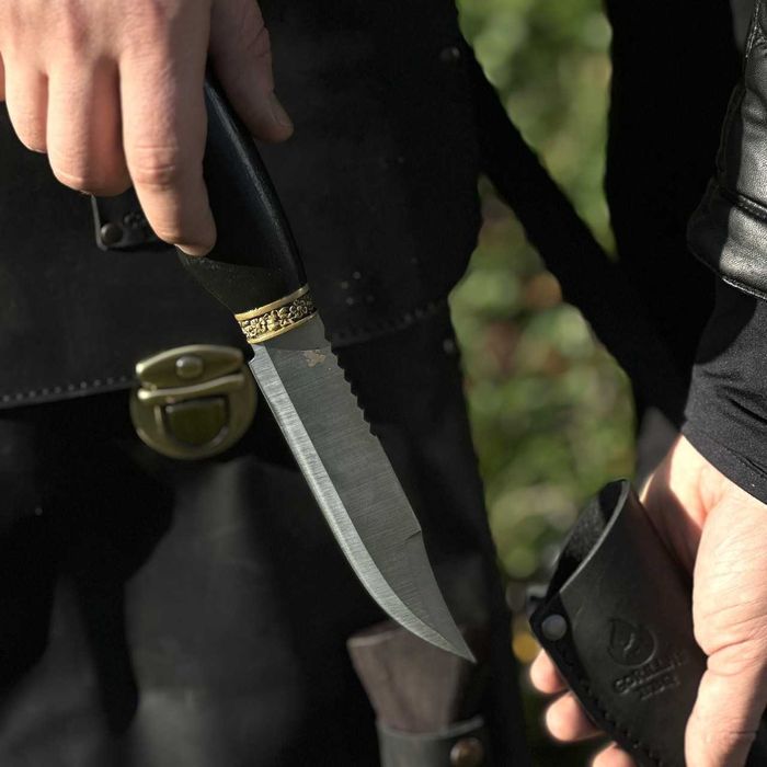 Набір шампурів ШЕРИФ BS34 Подарочный набор шампуров в кожаном чехле