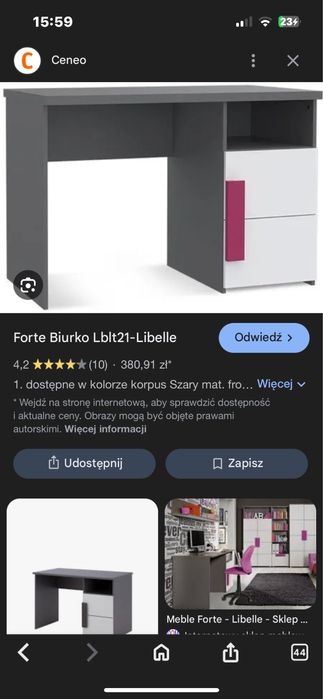 zestaw mebli meble forte libelle