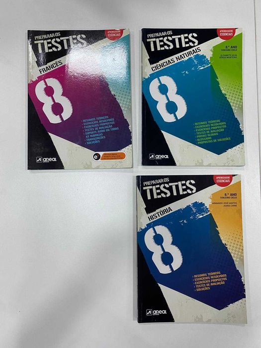 Livros Preparar os Testes 8ºano
