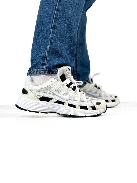 Мужские кроссовки Nike P-6000 White/Beige/Black. Размеры 40-45